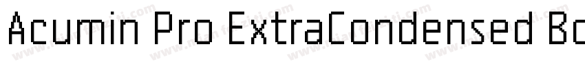 Acumin Pro ExtraCondensed Bold字体转换